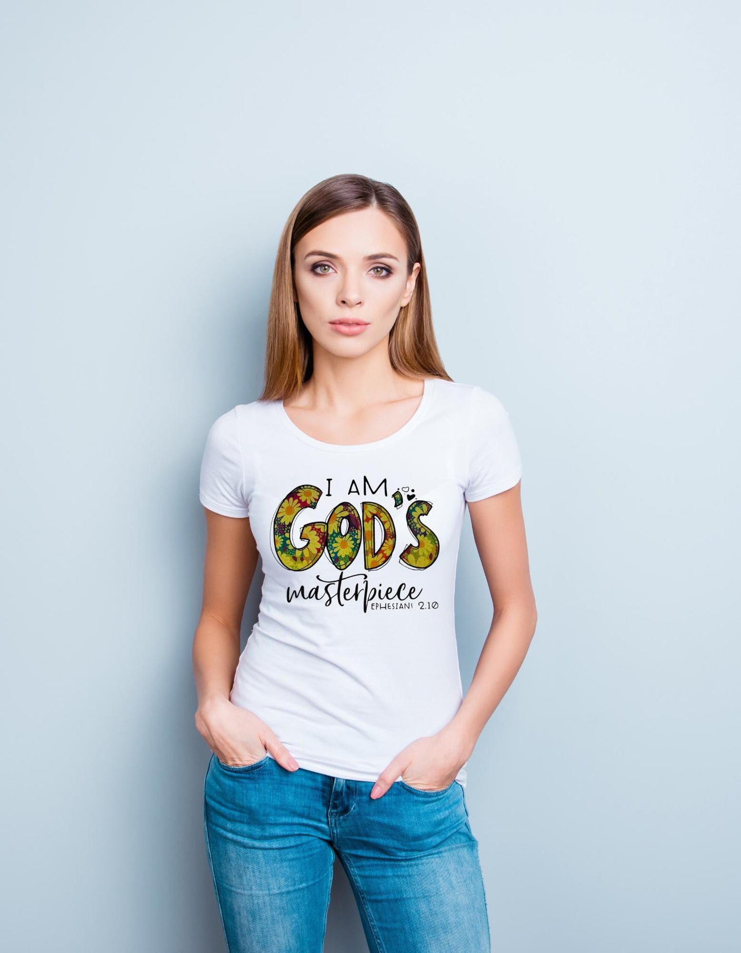 God's Masterpiece T-shirt, Jesus T-shirt, DTF, Christian, Faith, God, Religious, Inspirational T-shirt, Heat Transfer