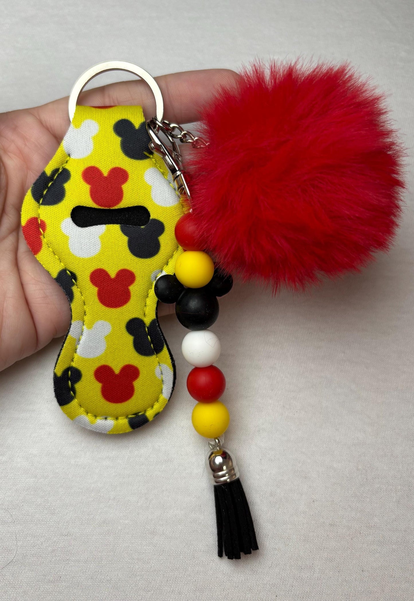 Silicone keychain, Keychain, Stocking Stuffer, Gift, Silicone beads, key holder, purse charm, lipstick holder, chapstick holder, focal bead